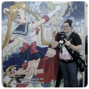 Heffa als Tuxedo Mask mit Sailor Moon