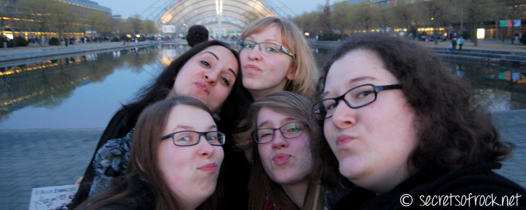 Selfie am Freitagabend vor der Messe Leipzig