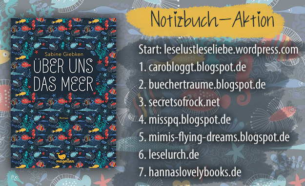 Notizbuch-Aktion: Über uns das Meer