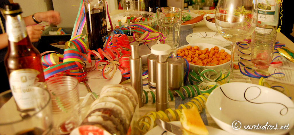 Silvester 2012 Partytisch