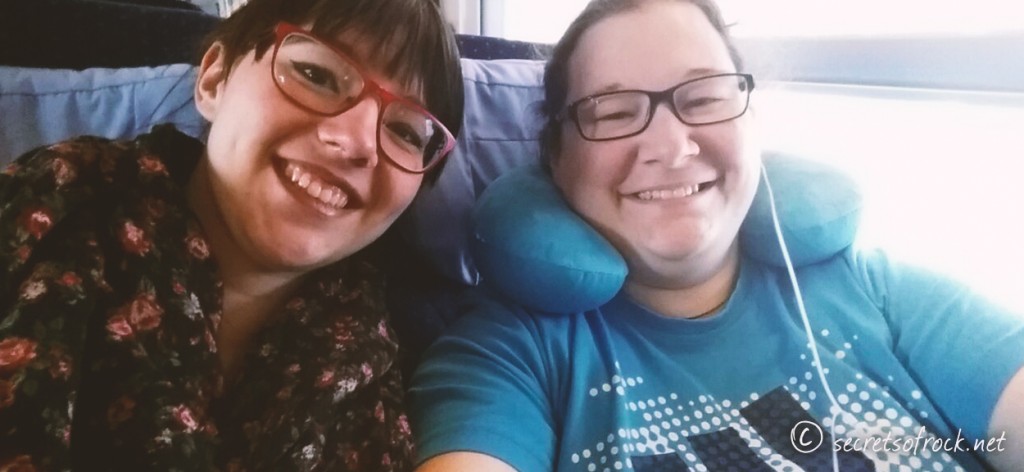 Selfie mit Fay im Zug nach Leipzig